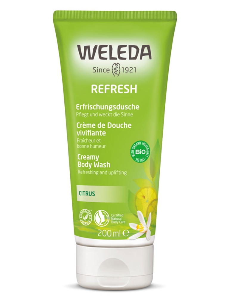 Weleda Refresh Citrus Creamy Body Wash 200ml